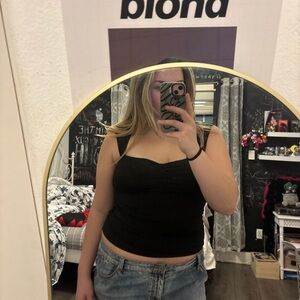 Wild Fable Black Crop Top